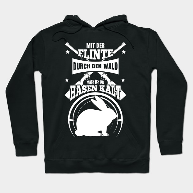 Jäger mit der Flinte durch den Wald Hoodie by HBfunshirts